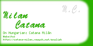 milan catana business card
